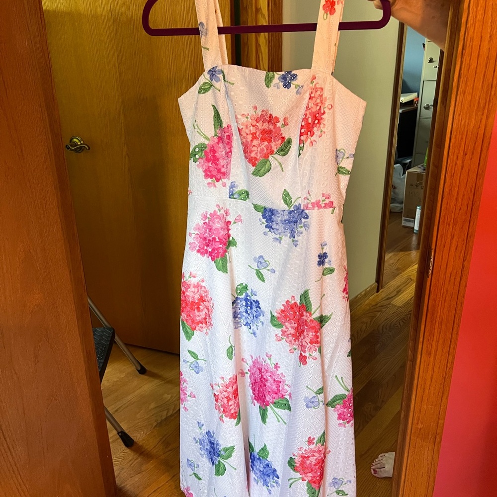 Draper James Magnolia White Multi Dress